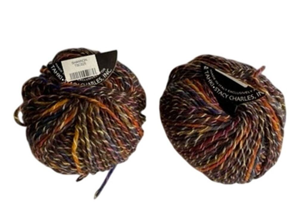 Tahki Stacy Charles Shannon Yarn Lot of 2 Color 025 Made in Italy Discontinued